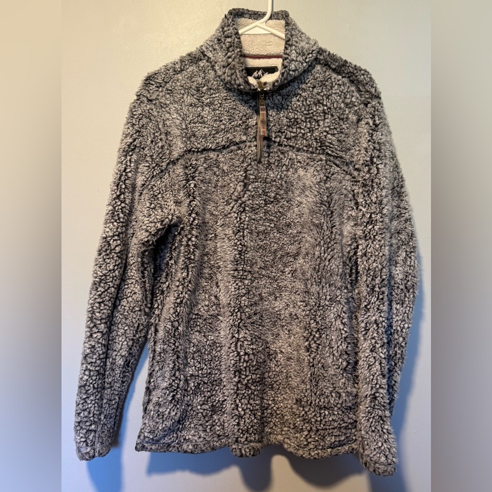 Grizzly Sherpa Quarterer Zip Pullover Sz M